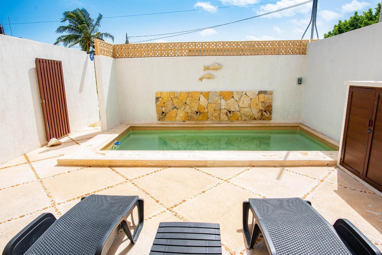 97982 New Modern Villa, Private Pool, High Internet Speed, 2 Blocks From The Beach Pueblo Pueblo Chicxulub Exterior foto