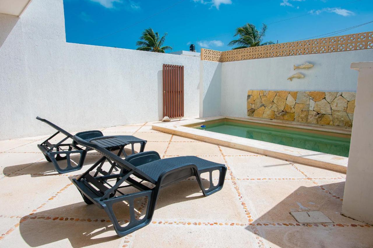 97982 New Modern Villa, Private Pool, High Internet Speed, 2 Blocks From The Beach Pueblo Pueblo Chicxulub Exterior foto